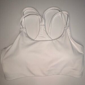 White Fabletics Principal Low Impact Bra